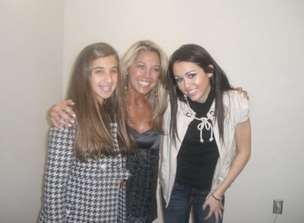 Denise Austin, Katie Austin and Miley Cyrus, 2008